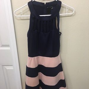 Navy and blush size 3 dress